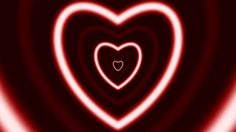 Seamless blinking bright heart shape Stock Footage 230169487