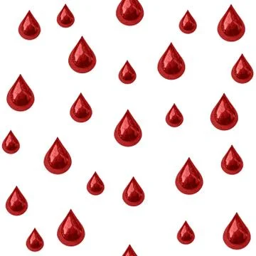 Seamless blood drips Stock Illustration