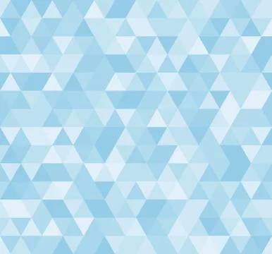 Seamless blue abstract pattern. Geometric print composed of triangles and pol 스톡 일러스트