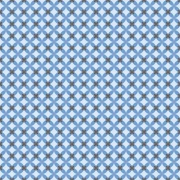 Seamless blue abstract pattern. Print of light blue stars, rhombs on dark bac Stock Illustration