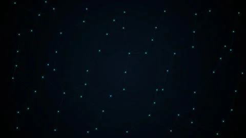 Seamless Blue AI Neural Network Loop 動画素材 337701747