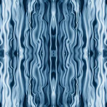 Seamless blue background with flexible stripes. Chaotic striped patterns. A b Stock Illustration