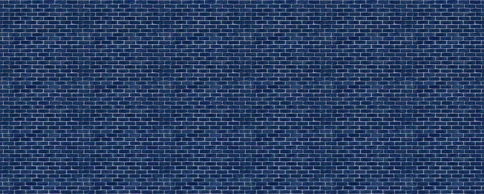 Seamless blue brick wall pattern or texture Stock Photos