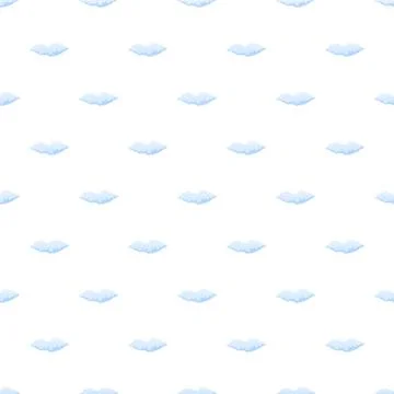 Seamless blue cloud pattern for sky background design Stockillustratie