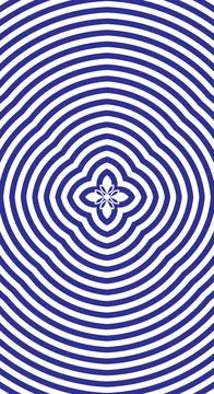 Seamless blue flower Illustrazione stock