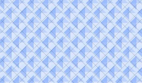 Seamless Blue Geometric Arrow Pattern Background With Diagonal Grid, Modern.. Stock Illustration