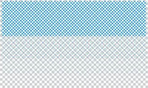 Seamless Blue Halftone Dot Pattern on Transparent Background Stock-Illustration