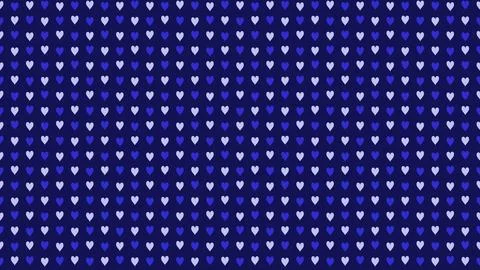 Seamless Blue Heart Pattern Background Design 스톡 일러스트