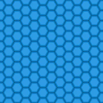 Seamless blue hexagon pattern Stock Illustration