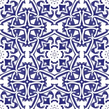 Seamless blue Stock Illustration