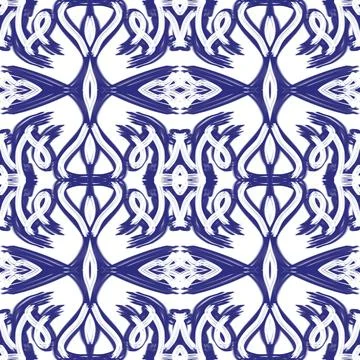 Seamless blue Stock Illustration