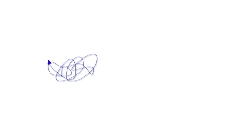 Seamless blue line animation looping motion graphics complexity workflow co.. Stock Footage 321445095