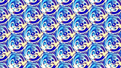 Seamless Blue Mandala Floral Pattern Background Stock Footage 335115522