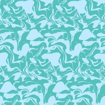Seamless blue marble pattern Stock Illustration
