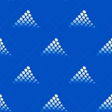 Seamless blue pattern with dotted motif Illustrazione stock
