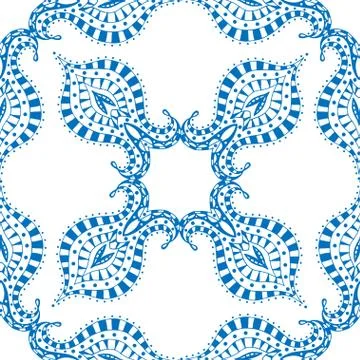 Seamless blue pattern 스톡 일러스트