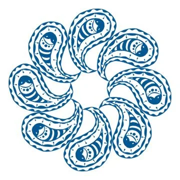 Seamless blue pattern Stock Illustration