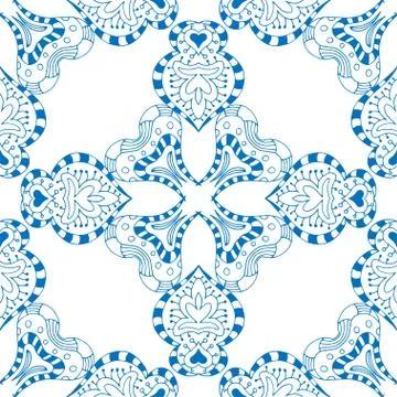 Seamless blue pattern イラスト素材
