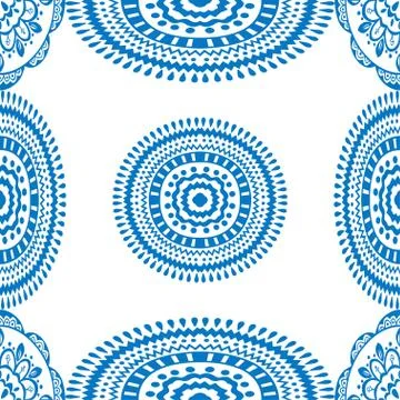 Seamless blue pattern Stock Illustration