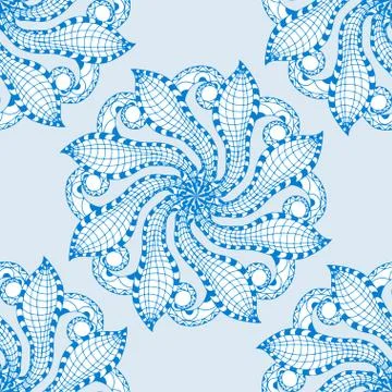 Seamless blue pattern Illustrazione stock