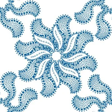 Seamless blue pattern Illustrazione stock