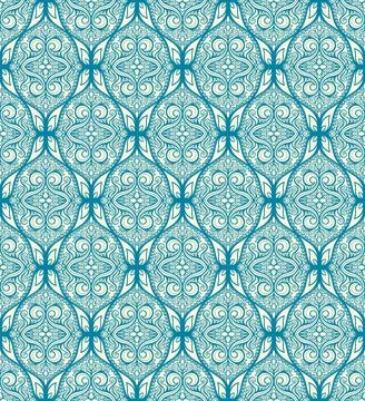 Seamless blue pattern Stock Illustration