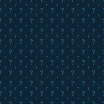 Seamless blue pattern question mark Illustrazione stock