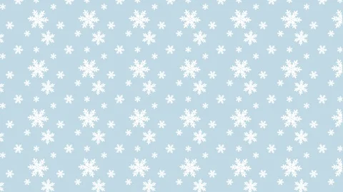 Seamless blue pattern with snowflakes Stock Footage 97863916