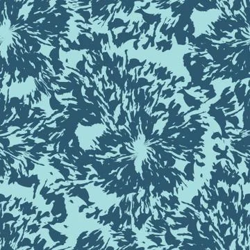 Seamless blue pattern of splashes blots. Rings of wood. Torn texture. 스톡 일러스트