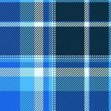 Seamless blue plaid pattern, a classic textile vector design featuring elegan 库存插图