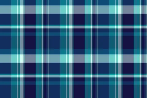 This seamless blue plaid pattern features a timeless tartan design in vibrant Stock Illustration