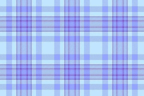 A seamless blue plaid pattern featuring a classic tartan textile design. イラスト素材