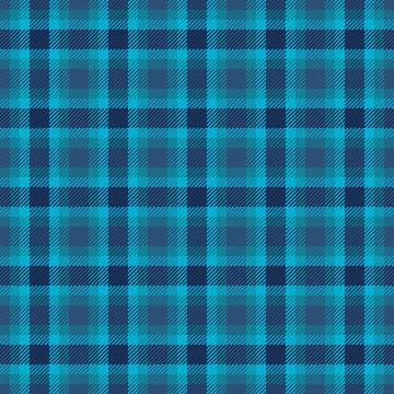 A seamless blue plaid pattern featuring classic crisscross tartan lines. This Stock Illustration