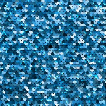 Seamless blue sequined texture Illustrazione stock