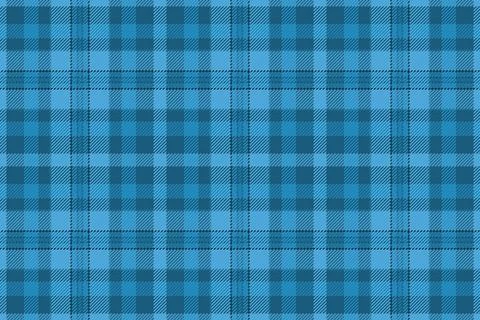 Seamless blue tartan plaid pattern vector background. This classic textile te Stock Illustration