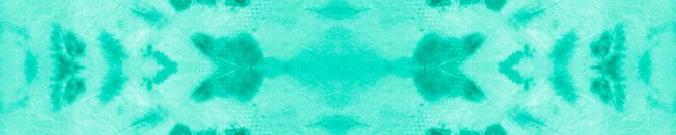 Seamless Blue Tie Dye Texture. Ethnic Watercolour Stock Illustration