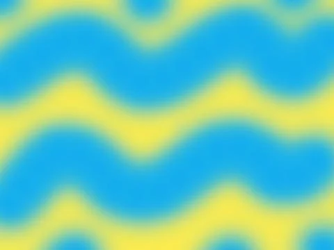 Seamless blue yellow wavy template background Stock-Illustration