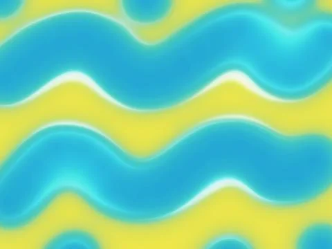 Seamless blue yellow wavy template background Stock-Illustration