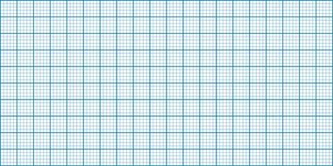 Seamless blueprint grid pattern, mathematical square coordinate paper texture Stock Illustration