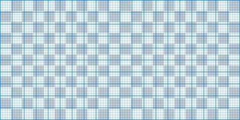 Seamless blueprint grid pattern, mathematical square coordinate paper texture Stock Illustration