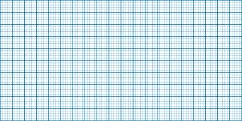 Seamless blueprint grid pattern, mathematical square coordinate paper texture Stock Illustration
