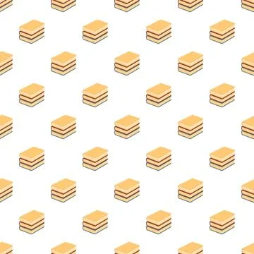 Seamless book stacks pattern offering education concept 스톡 일러스트