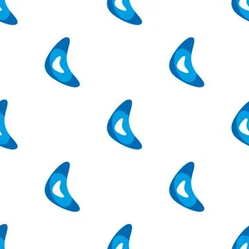 Seamless boomerang pattern Stock Illustration