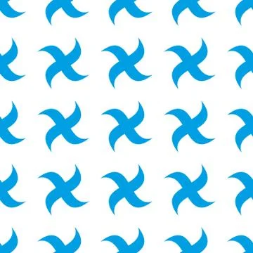 Seamless boomerang pattern Stock Illustration