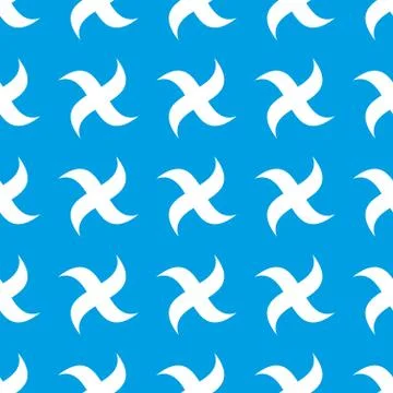 Seamless boomerang pattern Stock Illustration