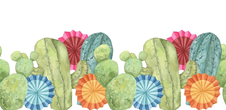 Seamless border Cinco de Mayo イラスト素材