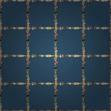 Seamless. Border design is pattern in doodles art style. Decoration pattern styl Stock Illustration