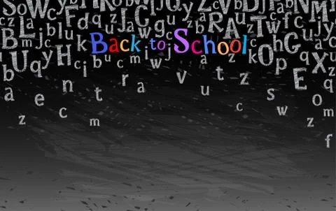 Seamless border with school elements. Back to school. 스톡 일러스트