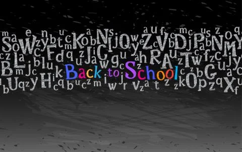 Seamless border with school elements. Back to school. 스톡 일러스트