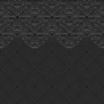 Seamless border vector ornate in Eastern style. Islam pattern Illustrazione stock